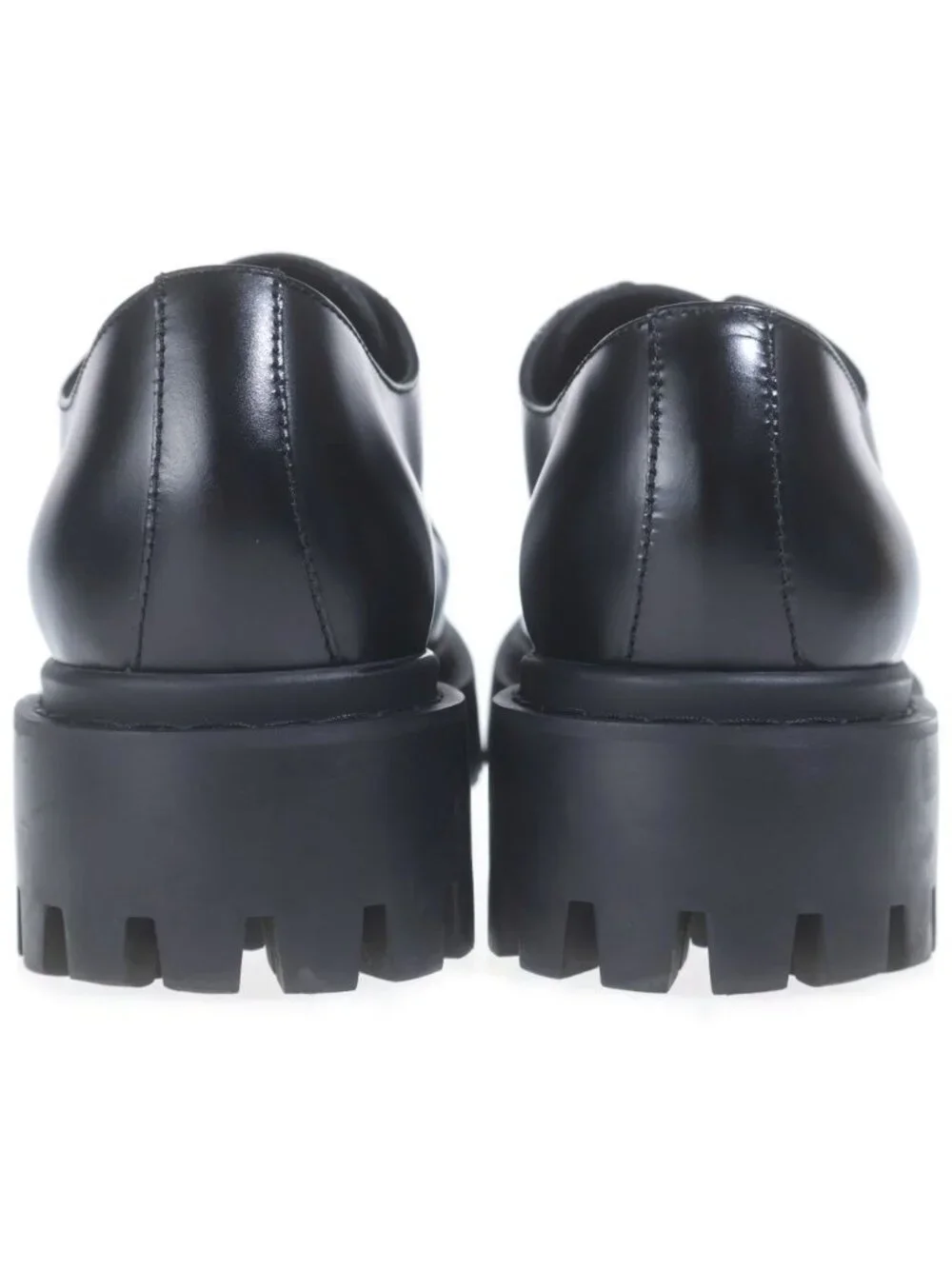 Balenciaga Sergent Derby Shoes Mousse Calfskin Black